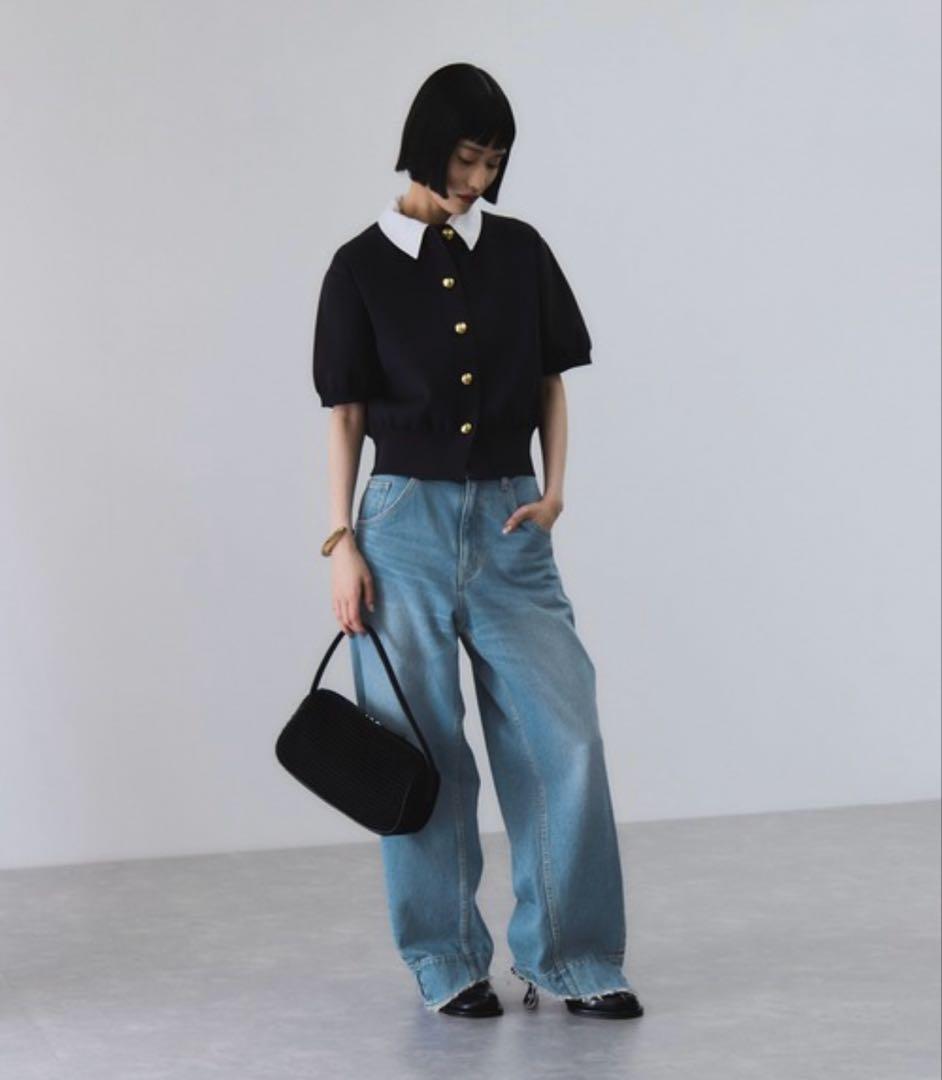 ジーンズ デニム ルーズフィットアジャストデニム 34 アダムエロペ