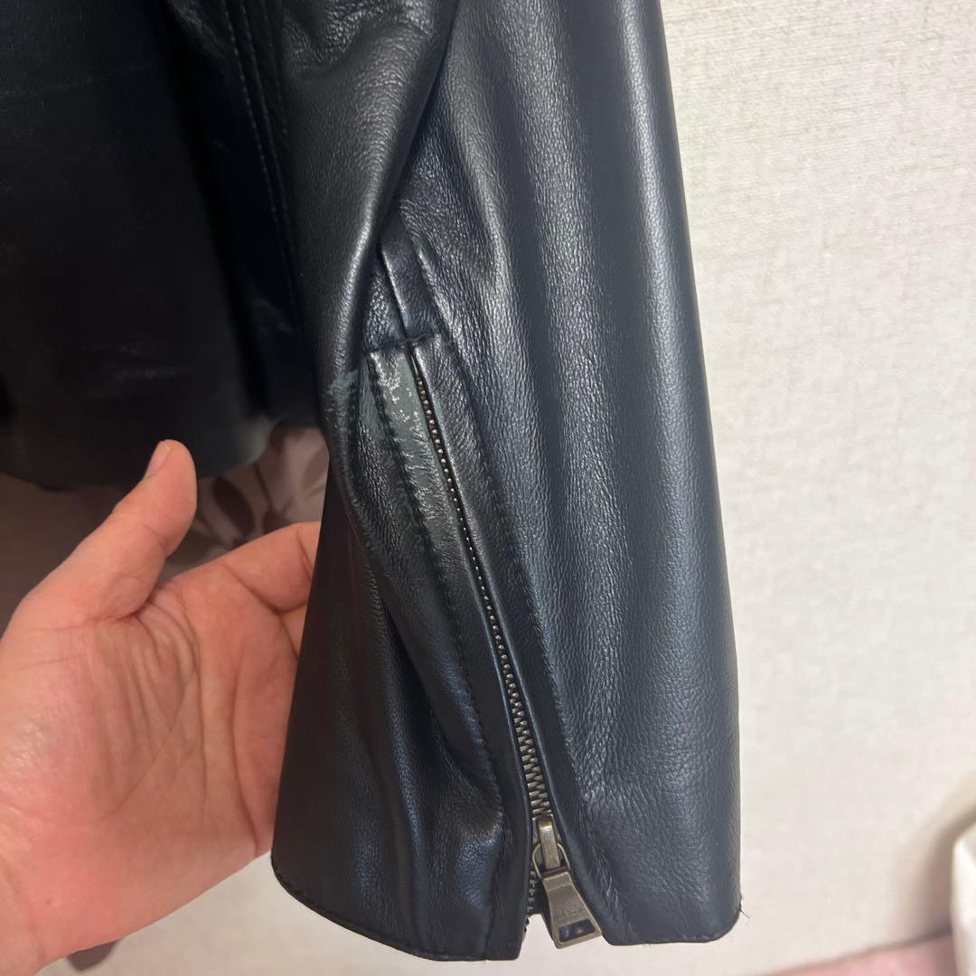 最終値下げ　 Paul Smith レザージャケット　ラムレザー L ブラック