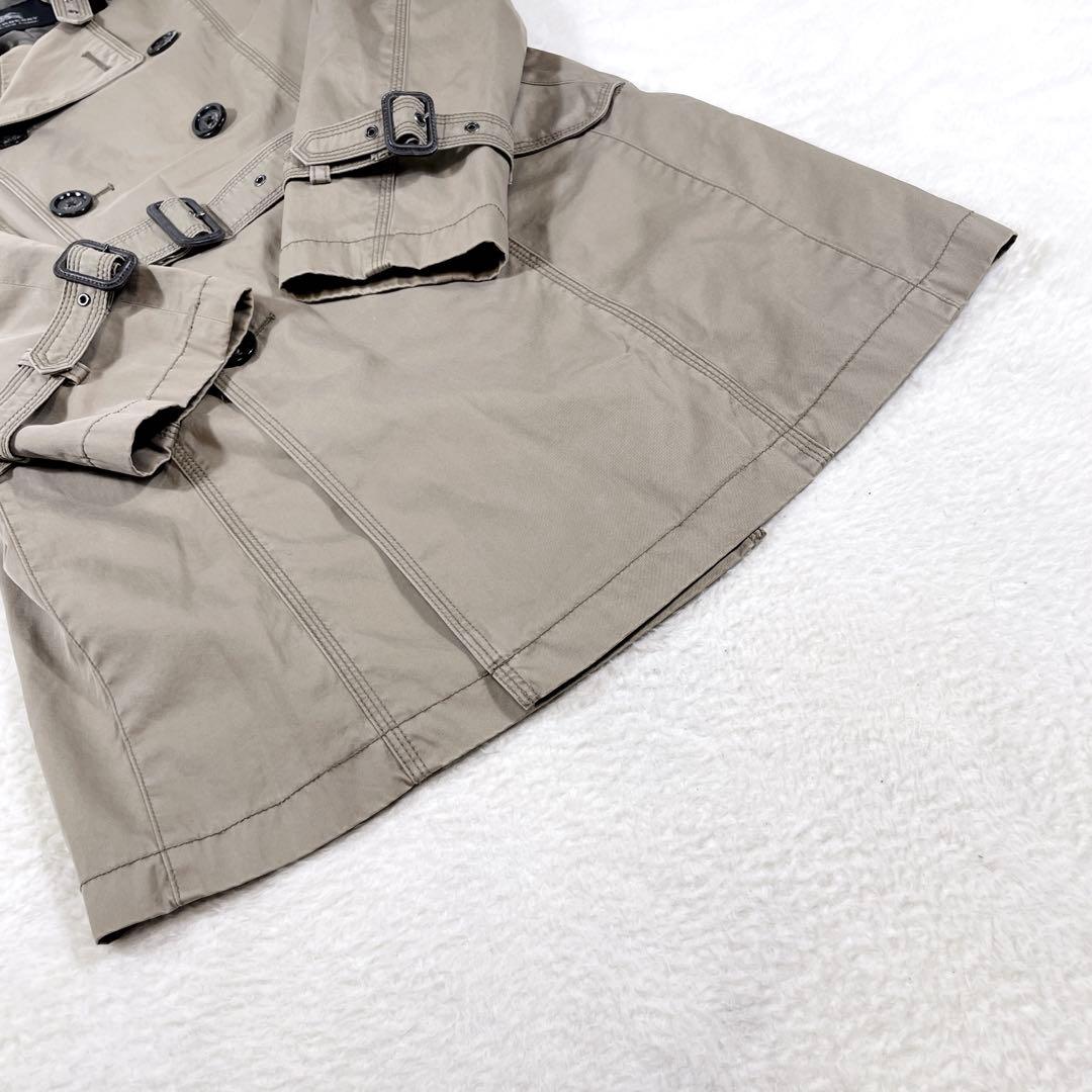 BURBERRY BLACK LABEL トレンチコート ベルト ダブル 牛革