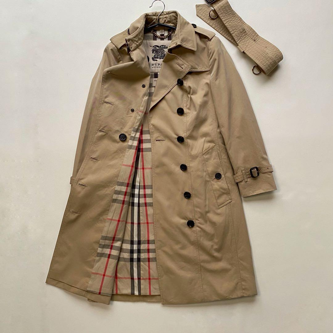バーバリー サンドリンガム　ロング 正規品 トレンチコート ハニーベージュ