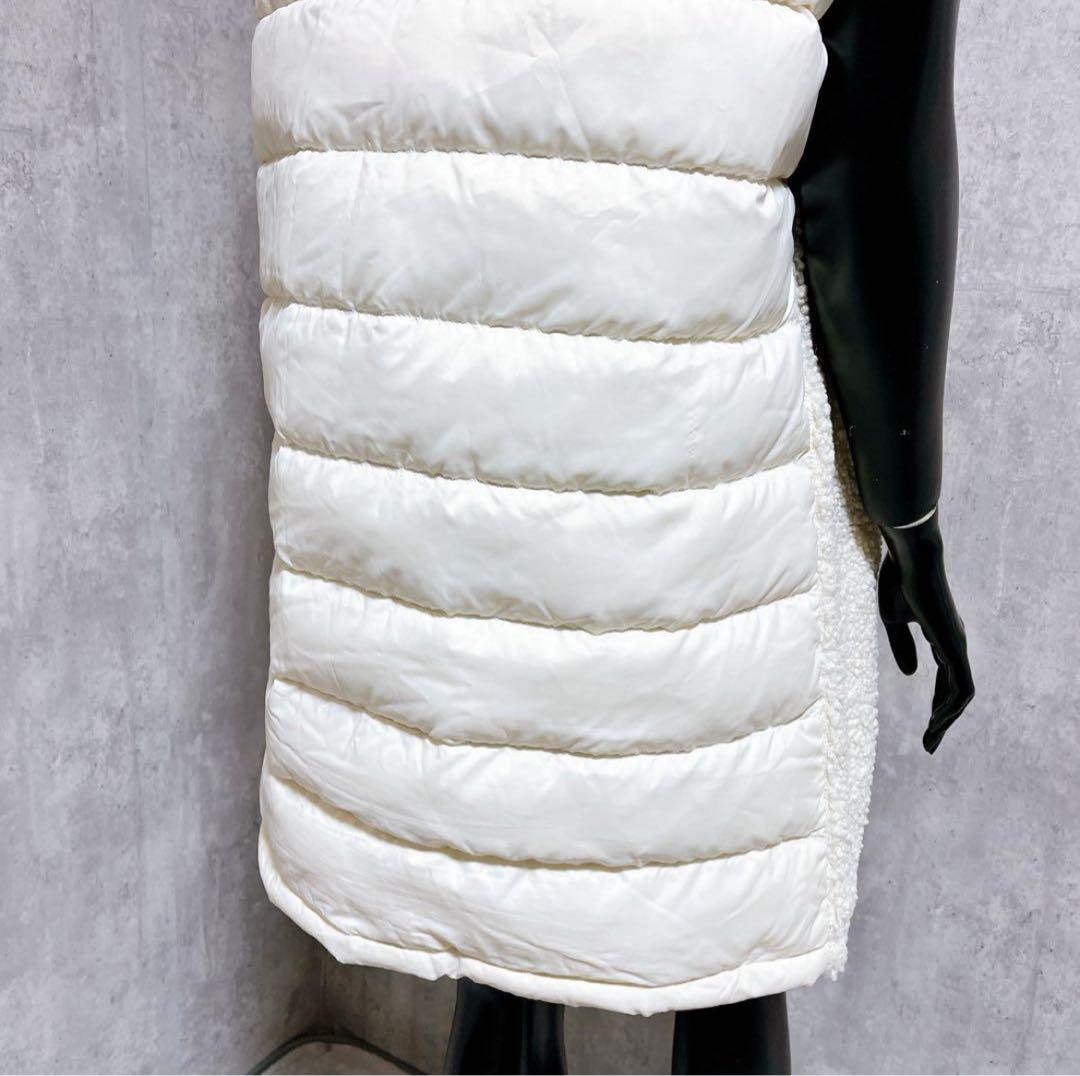 [CASTELBAJAC] ボア ロングベスト ダウン フードベスト モコモコ