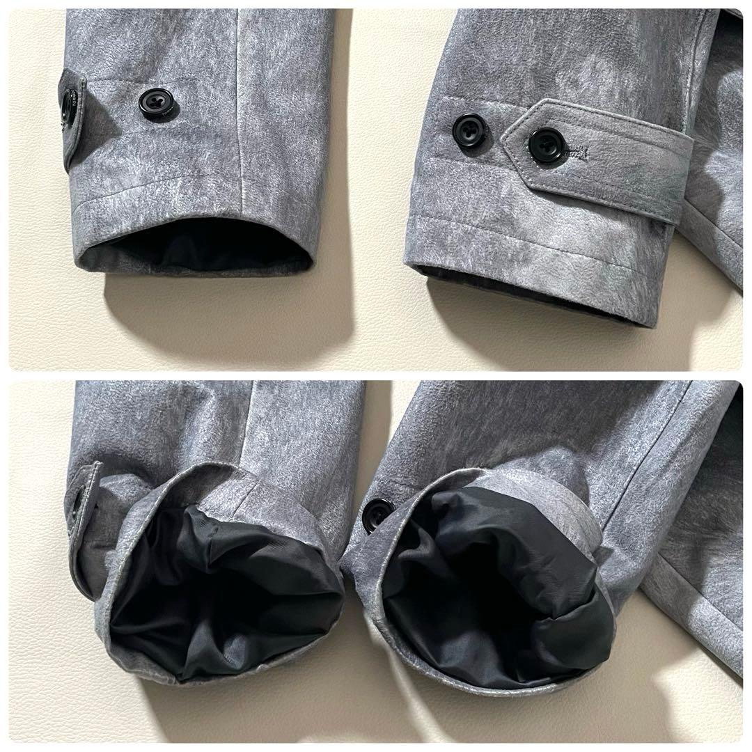 【未使用級】トルネードマート　T/C マイクロスエード 返し襟コート　ライナー付