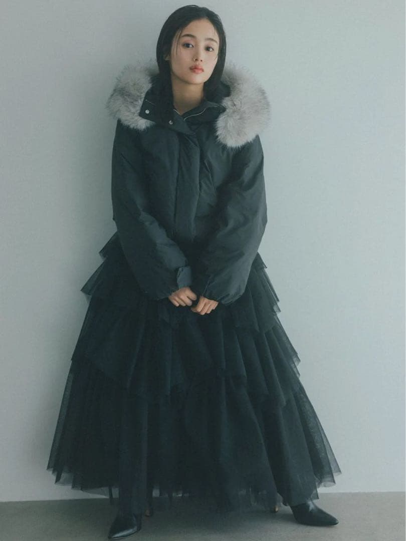 【snidel】チュールボリュームスカート