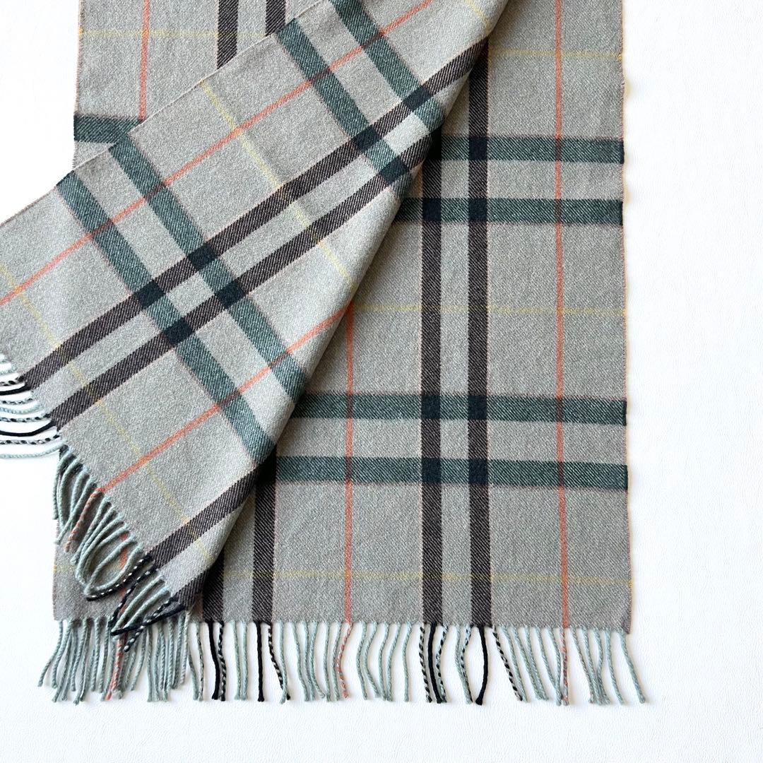 4960【美品】ジョンストンズ　中判ストール カシミヤ100％ アローズ別注