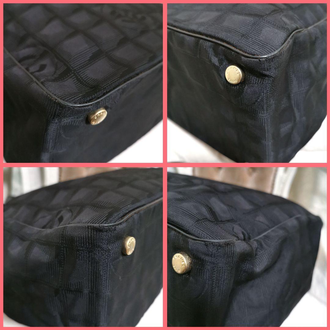 【美品】シャネルCHANEL ニュートラベルライン肩掛けトートバッグ黒 鑑定済!