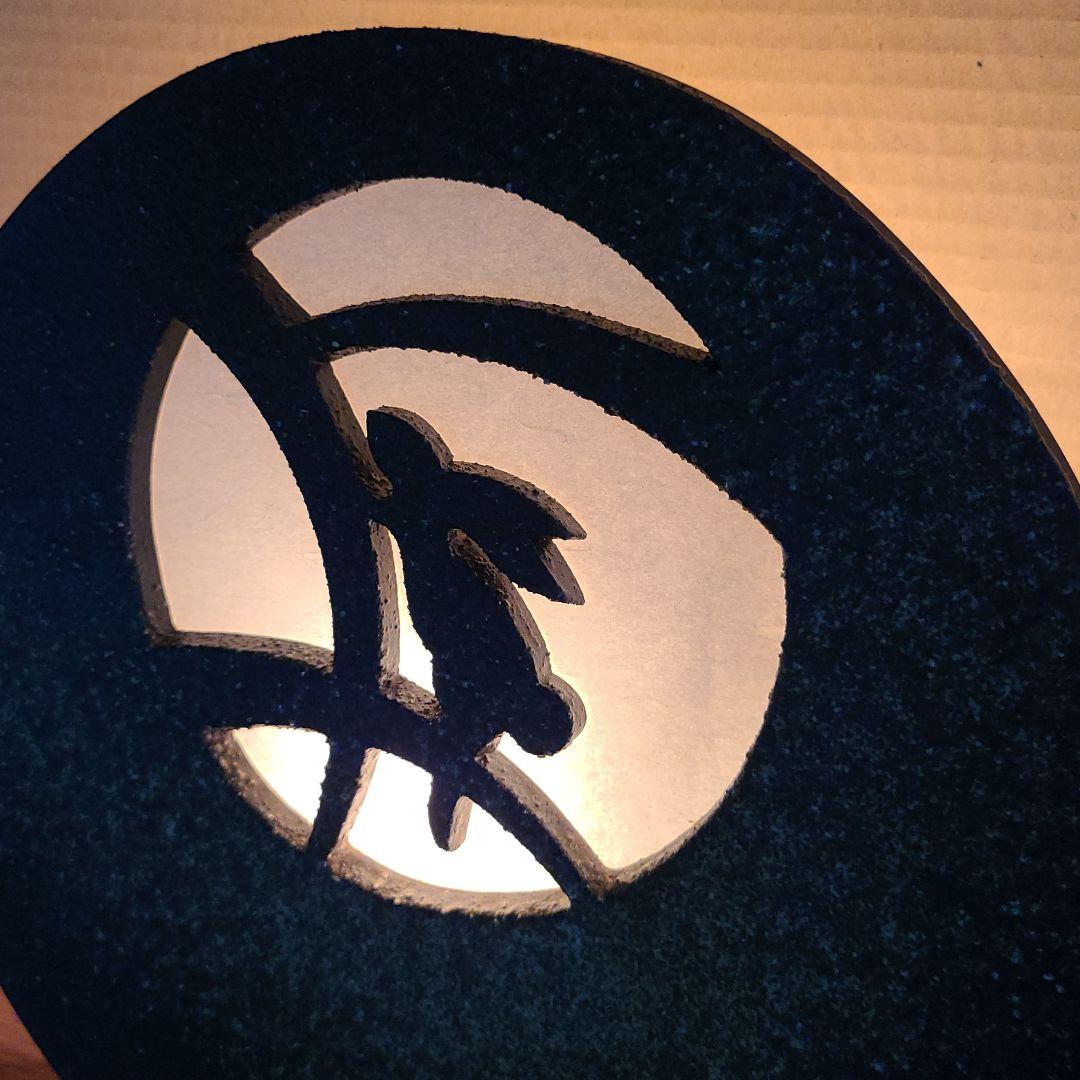 信楽焼 屋内灯 月うさぎ灯り 直径３６cm