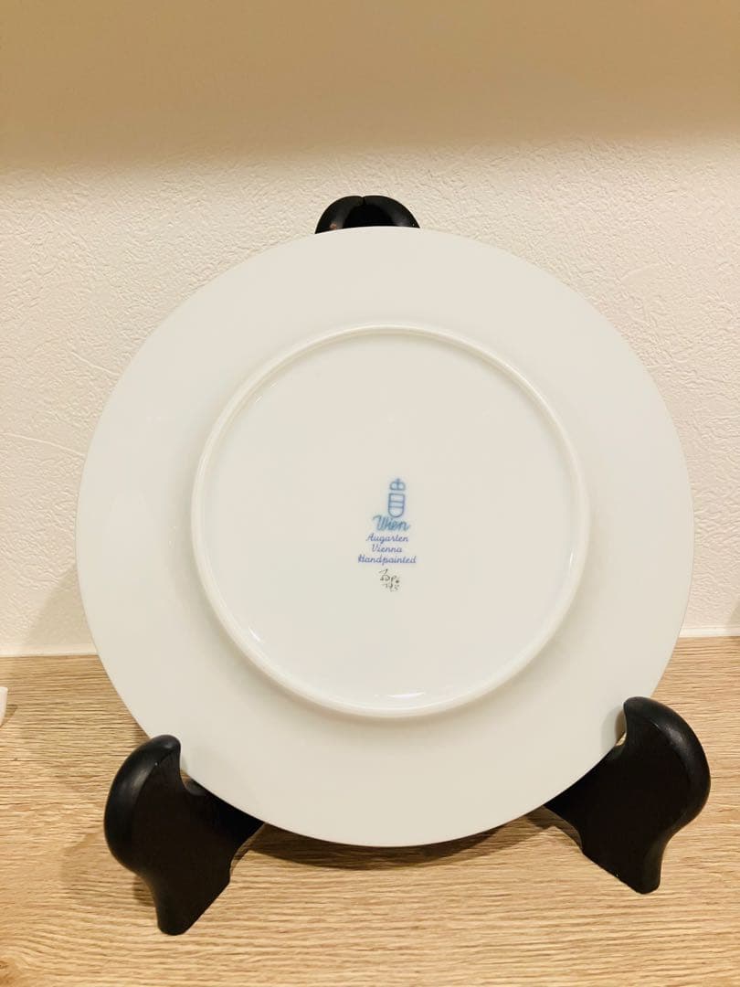 ★12月28日まで限定価格★アウガルテン　ケーキプレート　金縁　19cm 美品