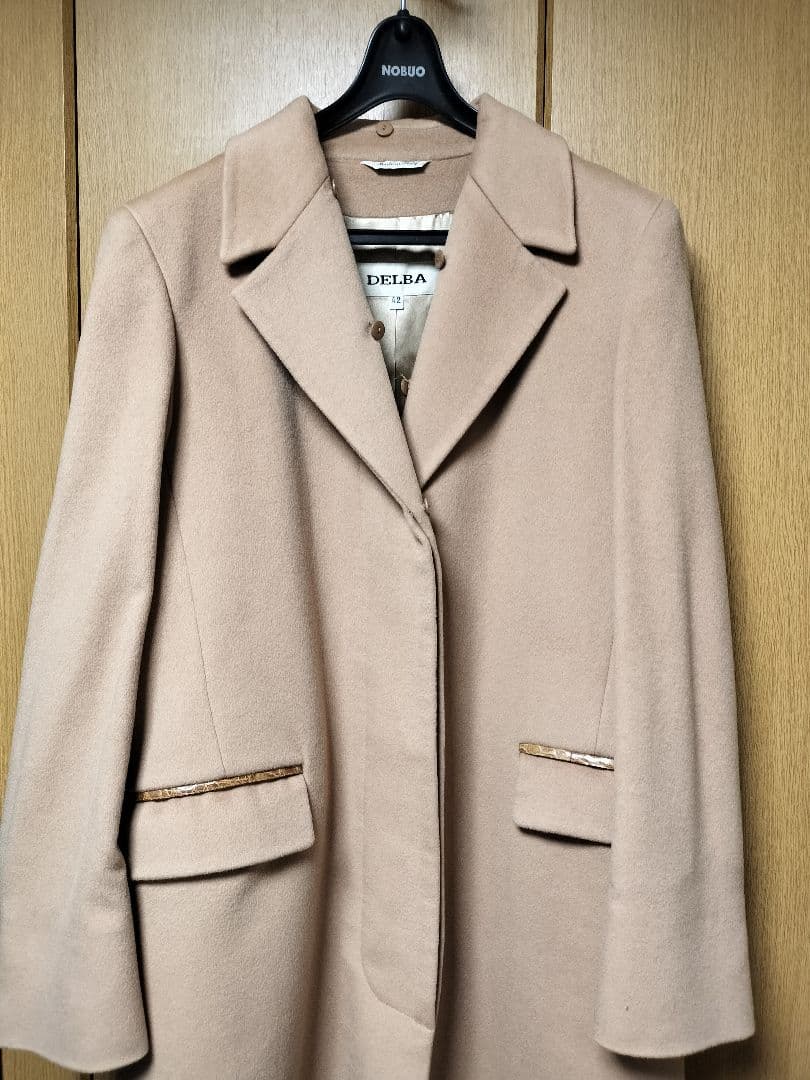 デルバDELBAイタリア製Cashmereカシミア100%コート