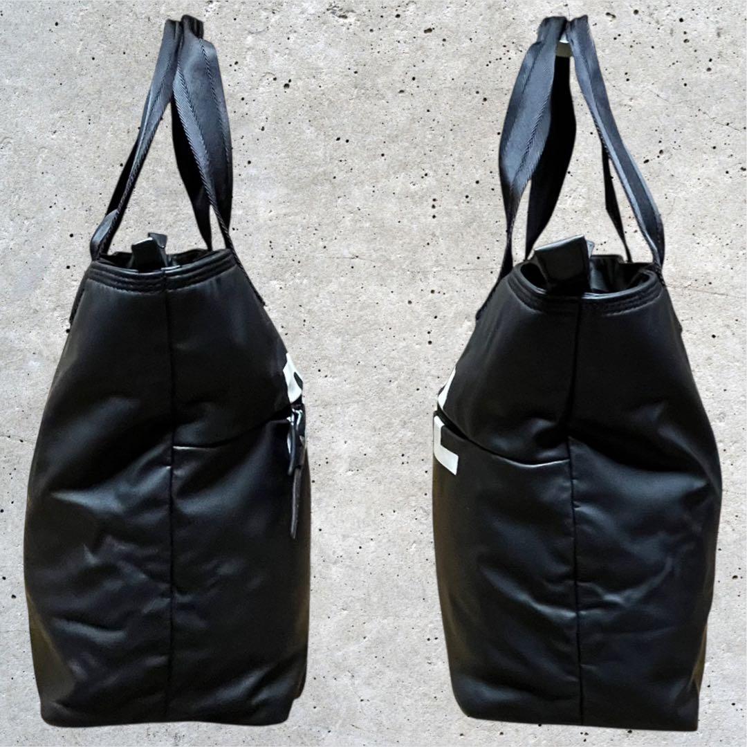 美品　ディーゼル　トートバッグ　A4 大容量　ポリウレタン　肩掛け　ブラック