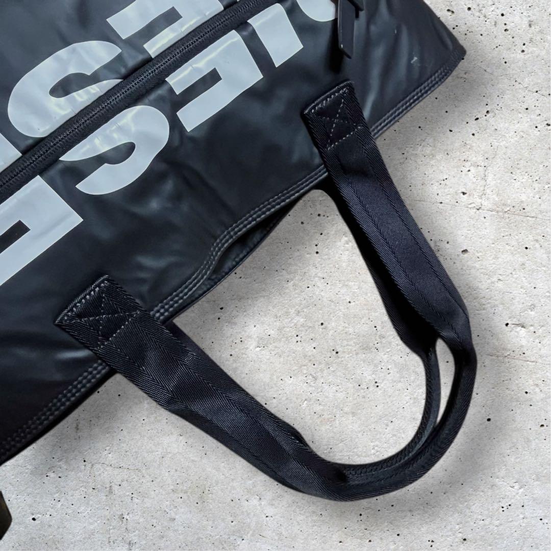 美品　ディーゼル　トートバッグ　A4 大容量　ポリウレタン　肩掛け　ブラック