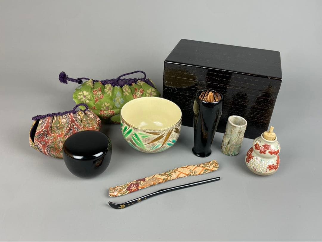 茶道具セット 輪島塗 茶杓 茶筅 茶碗 棗 蓋置 高級 抹茶