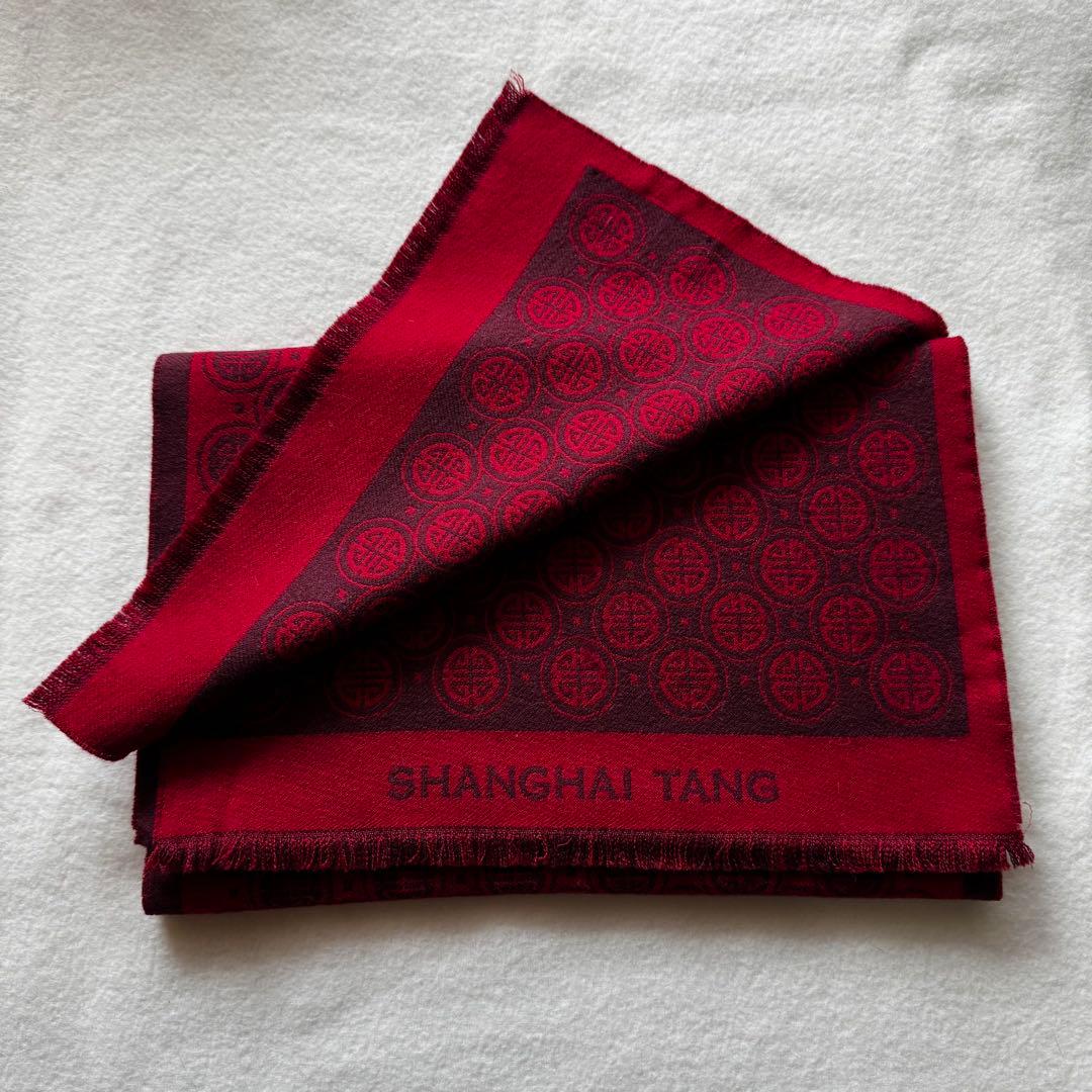 SHANGHAI TANG シャンハイ・タン マフラー イタリア製 (美品)