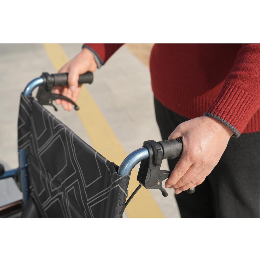 【自走・介助兩用】車椅子アルミ製　折りたたみ可能　耐荷重100kg