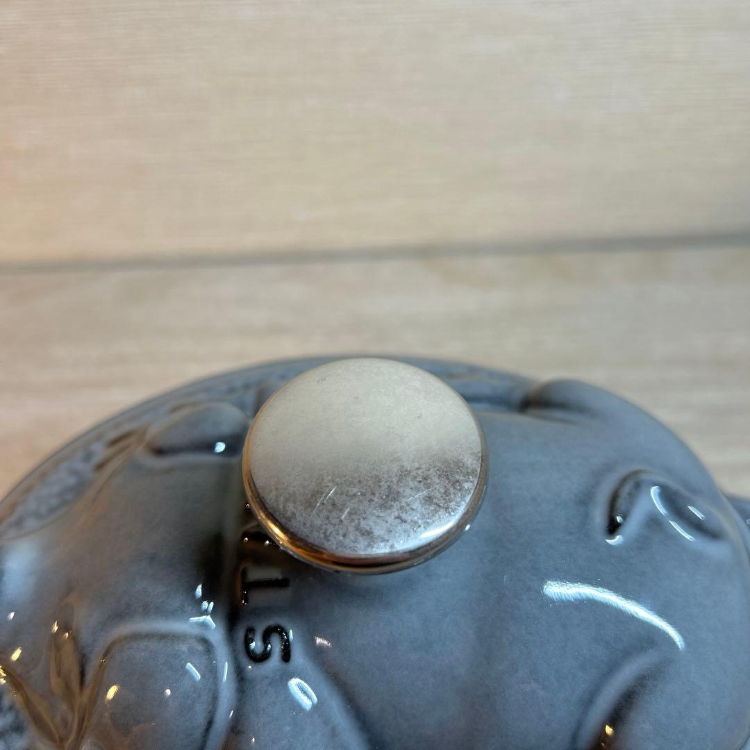 STAUB ストウブ　ピギーココット グレー　両手鍋　鍋　オーバル　17cm