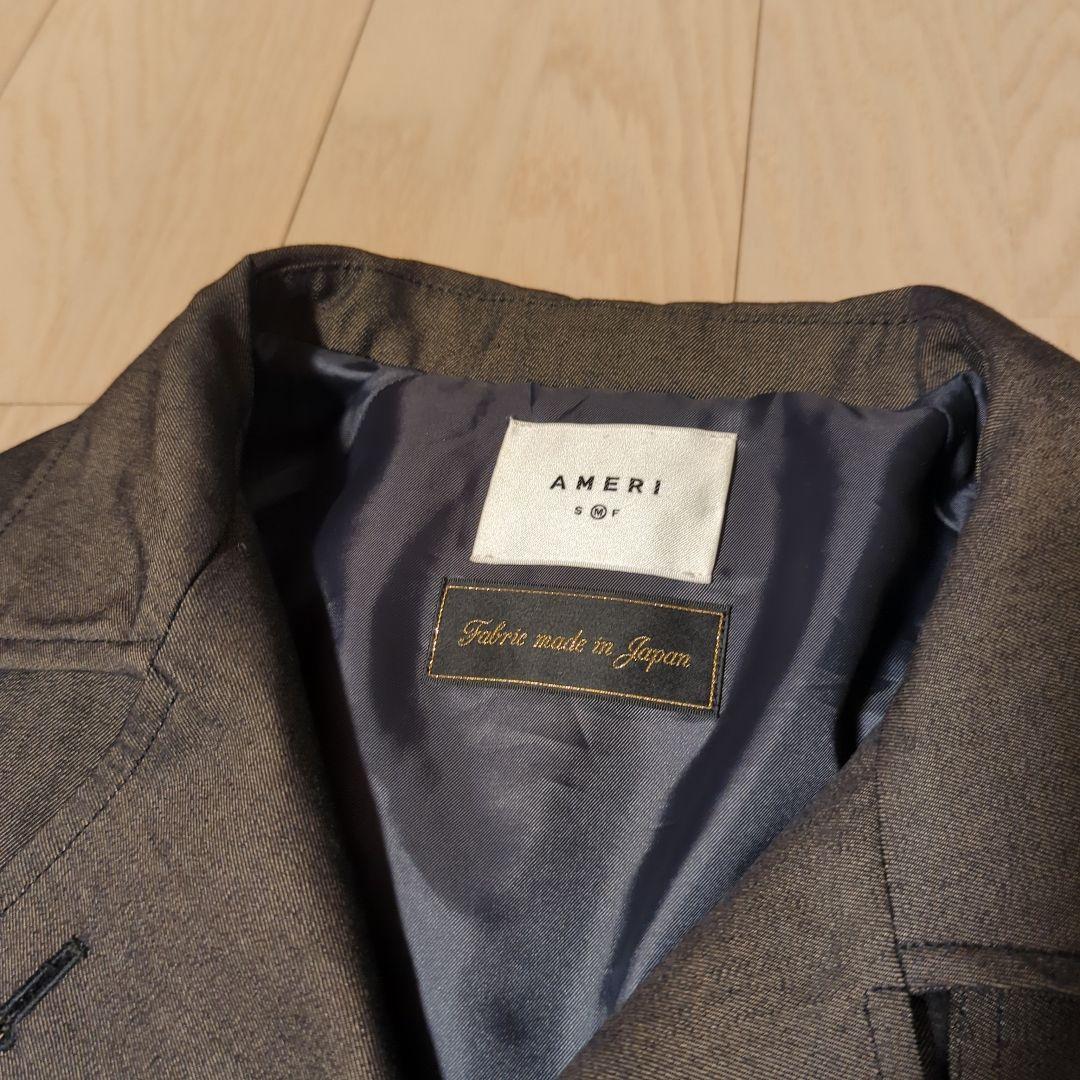 Ameri　MINIMAL FLARE LONG TRENCH COAT