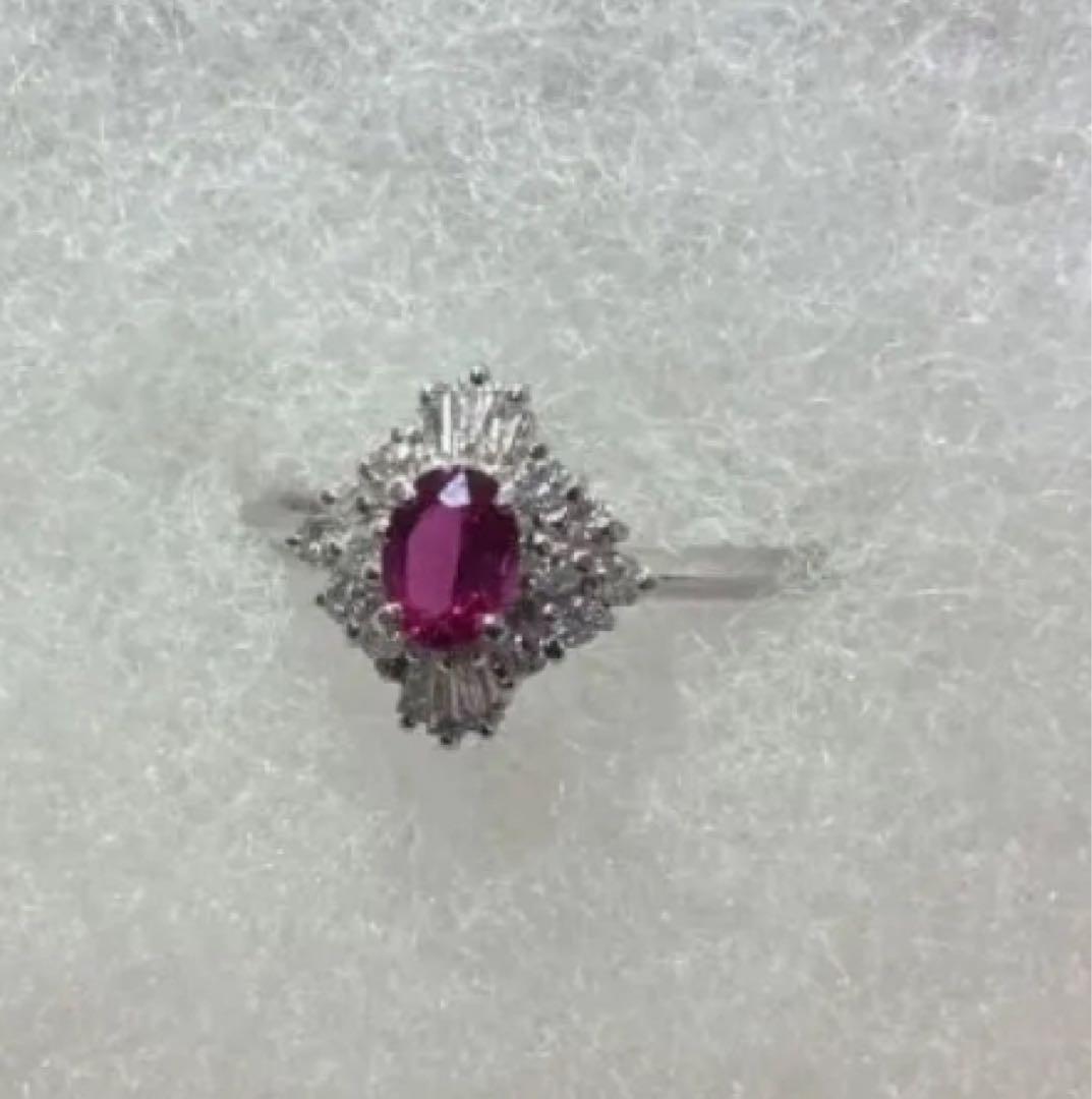 【SALE】ルビー ダイヤ プラチナ リング 指輪 ！ Pt900
