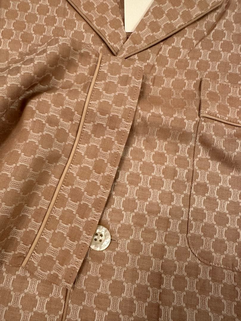 CELINE セリーヌ　パジャマ　マカダム柄　トリオンフ　ロゴ　レア☆新品