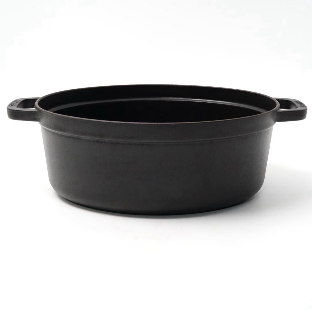 【美品】ストウブ staub ピコココット オーバル 31cm ブラック
