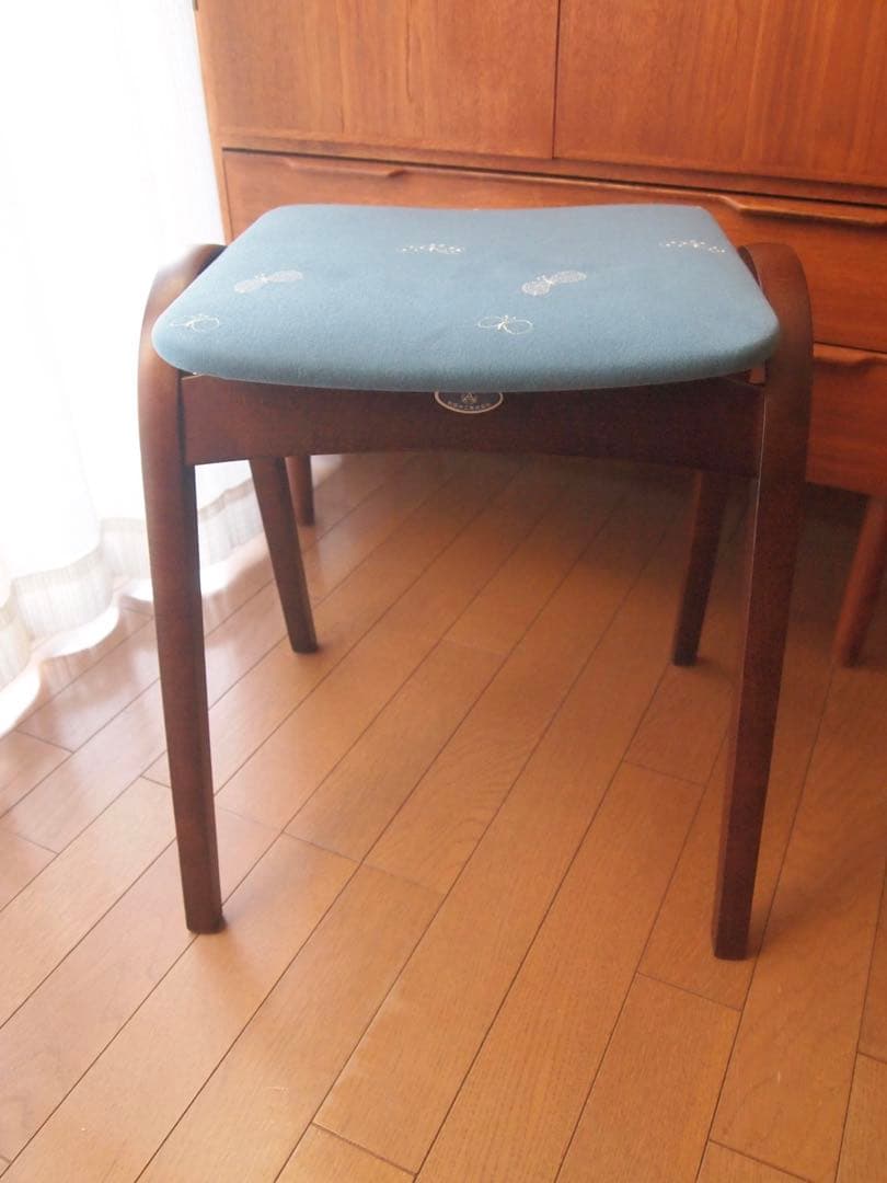 ミナペルホネン 秋田木工 剣持スツールB ハンドメイド タンバリン 生地 チェア