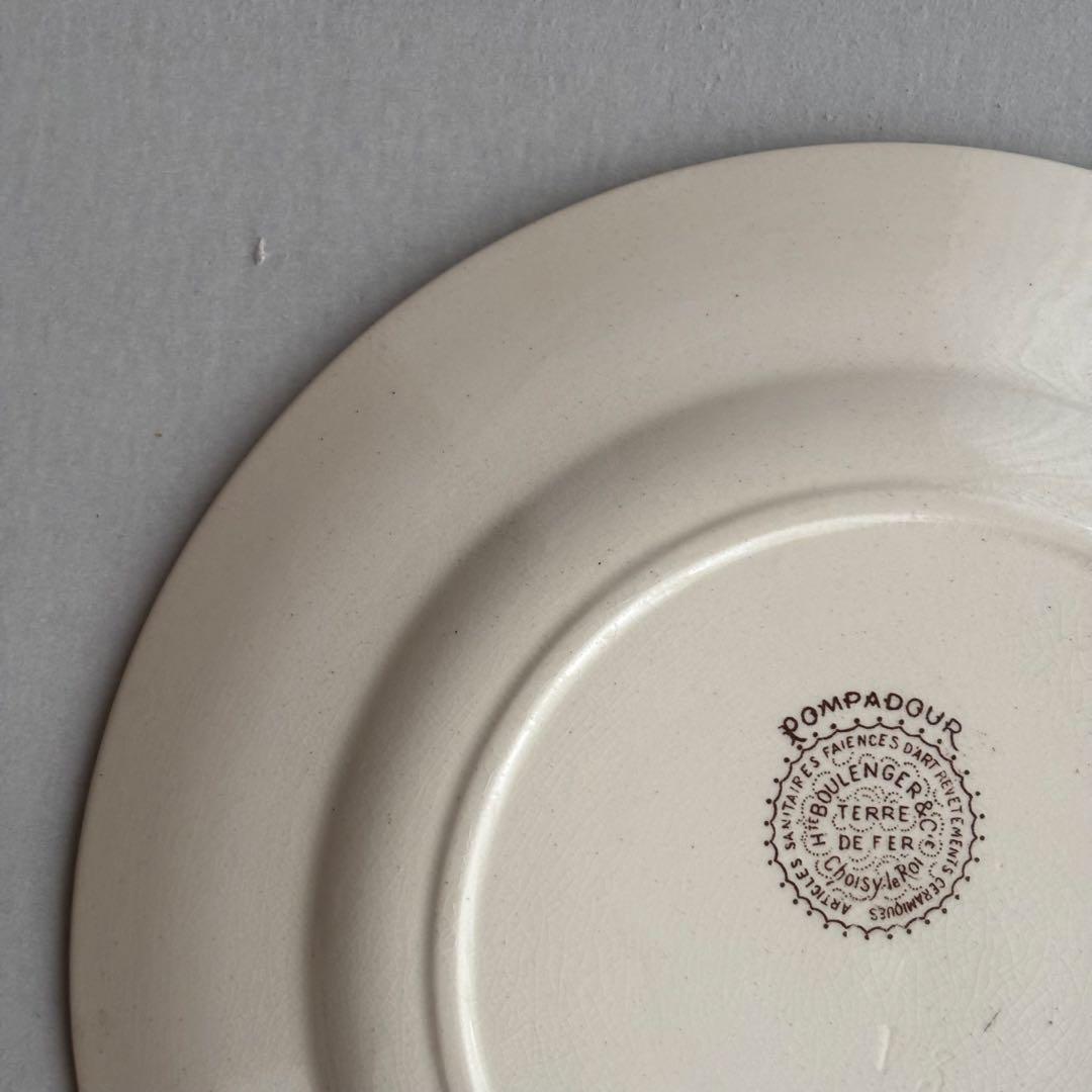 フランスアンティーク ショワジールロワ POMPADOUR ディナープレートB