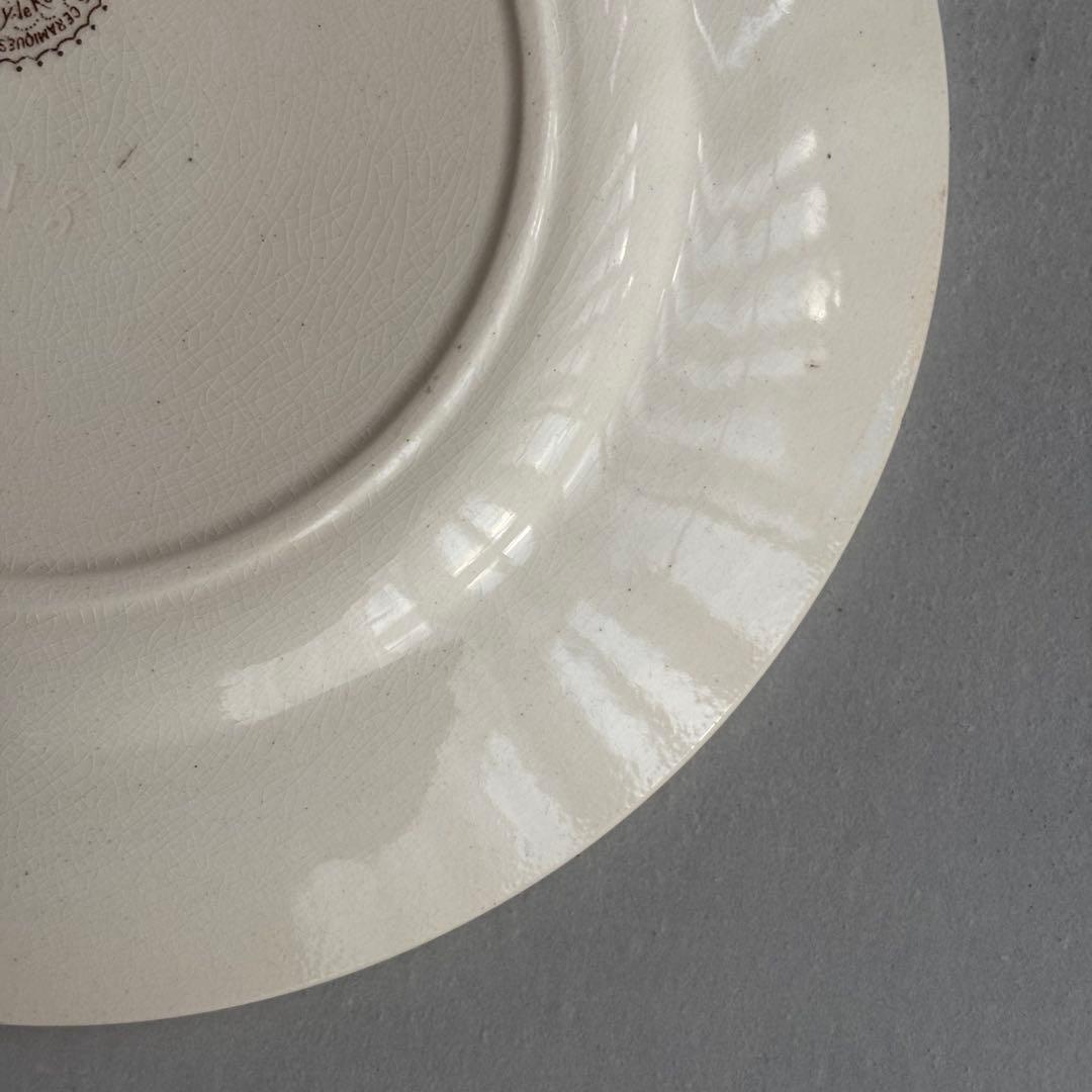 フランスアンティーク ショワジールロワ POMPADOUR ディナープレートB