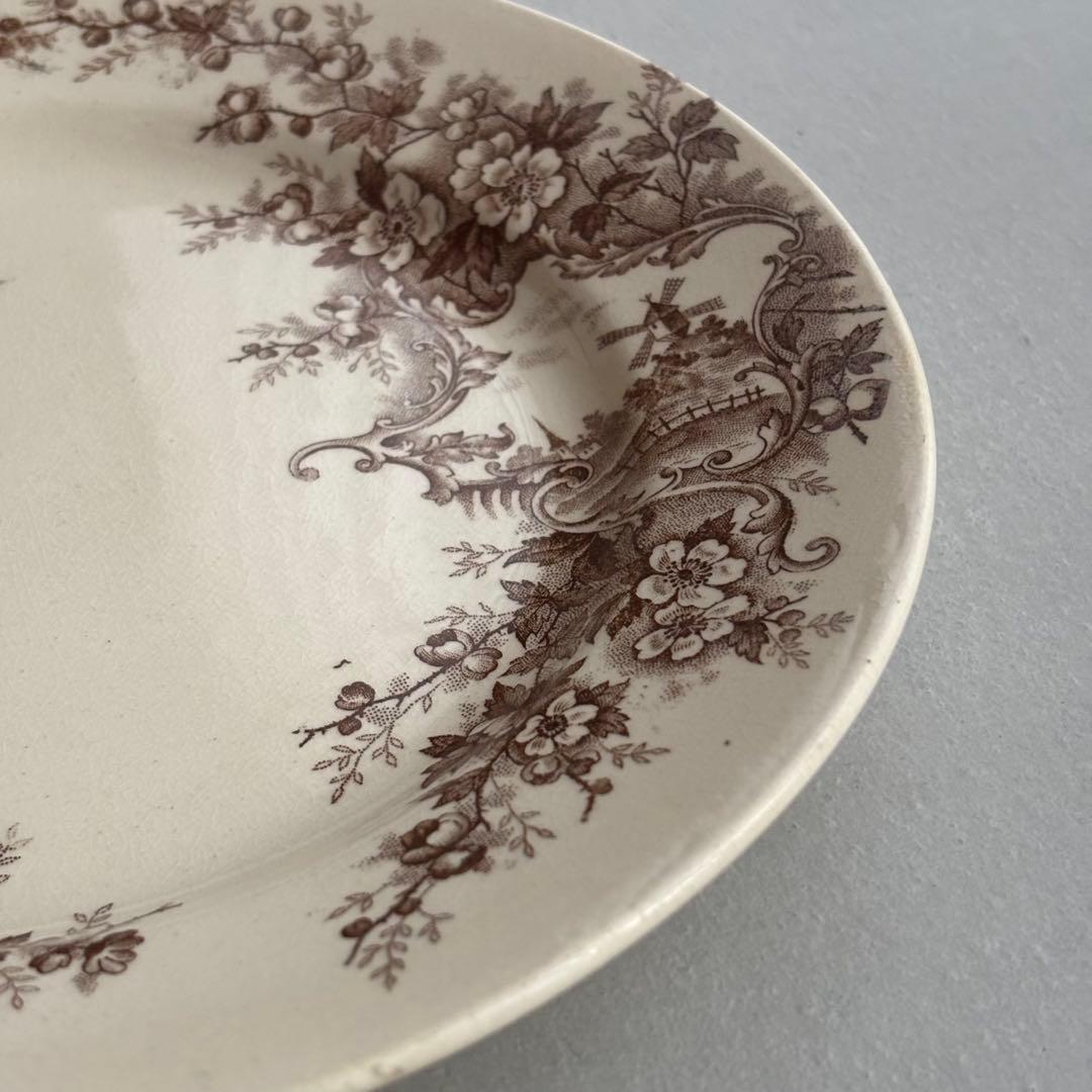 フランスアンティーク ショワジールロワ POMPADOUR ディナープレートB