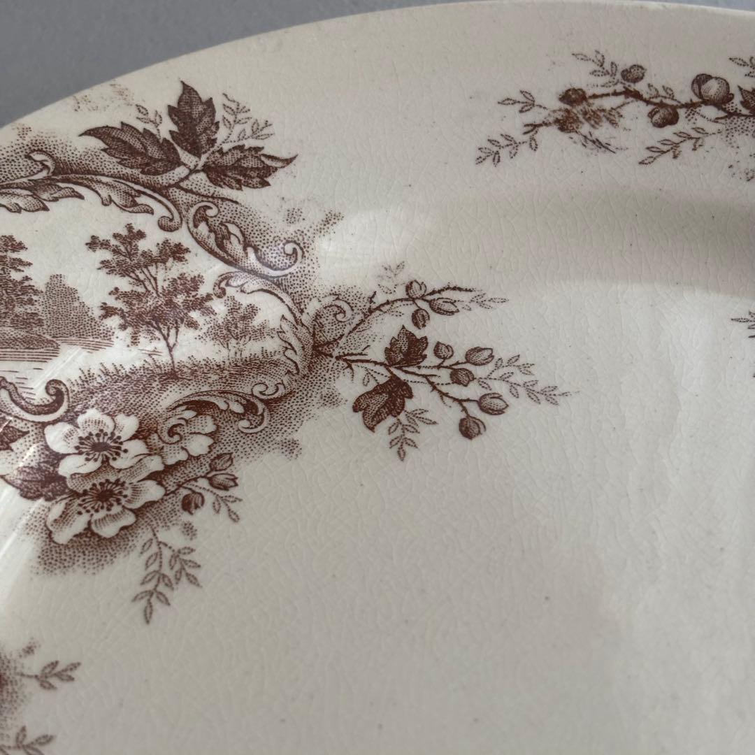 フランスアンティーク ショワジールロワ POMPADOUR ディナープレートB