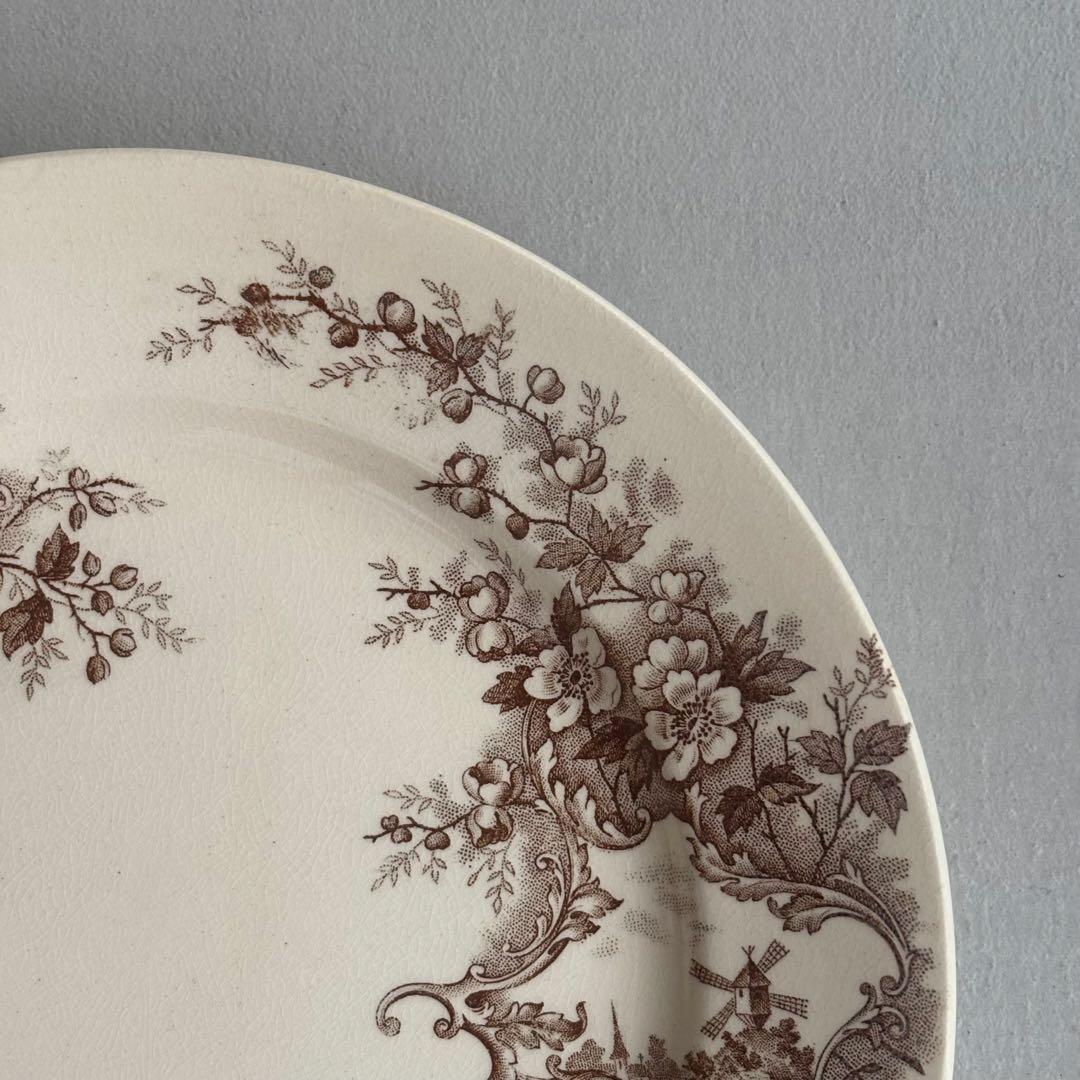 フランスアンティーク ショワジールロワ POMPADOUR ディナープレートB