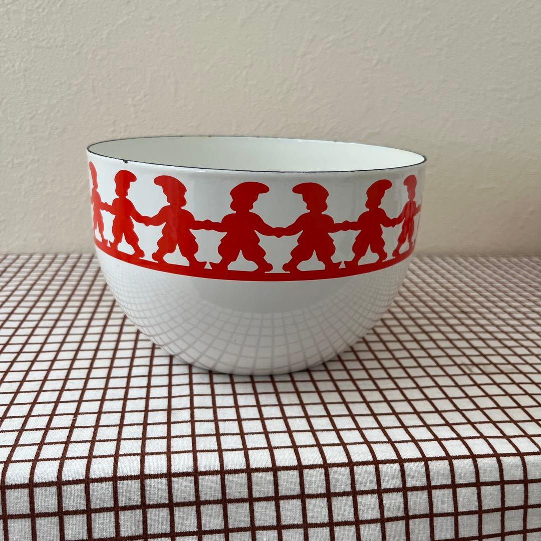 北欧ヴィンテージ　ARABIA アラビア FINELフィネル トムテ ホーロー