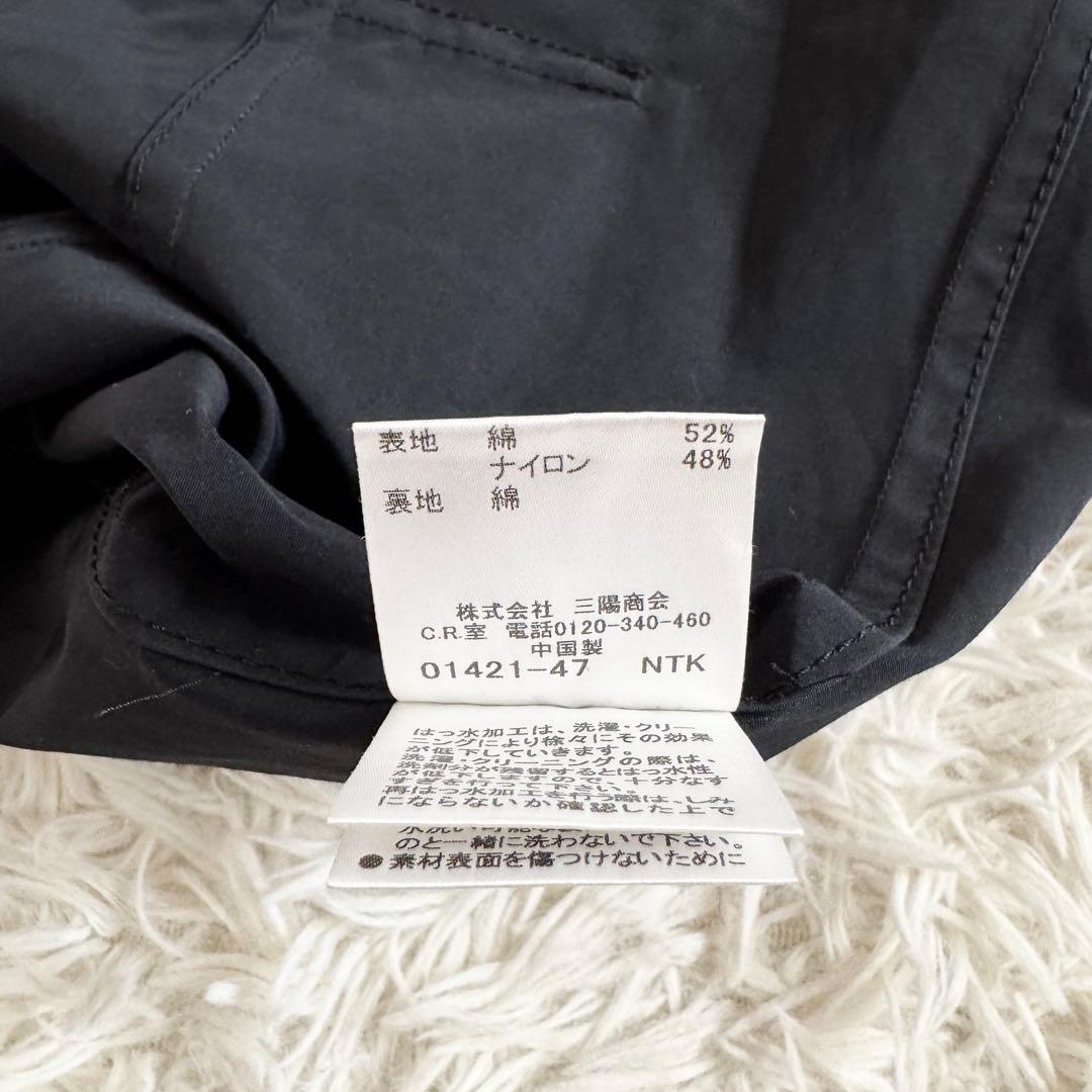 美品　大きいサイズ2XL バーバリーロンドン　トレンチコート　ノバチェック　黒