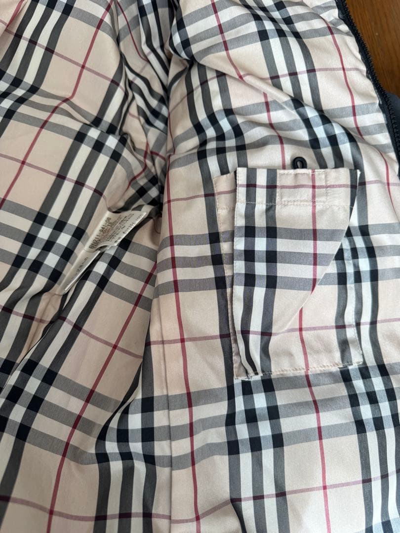 BURBERRY バーバリーロングダウンジャケット 150A ブラック　Sサイズ