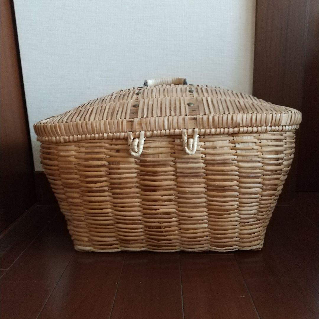 北欧　バスケット 蓋付き　かご