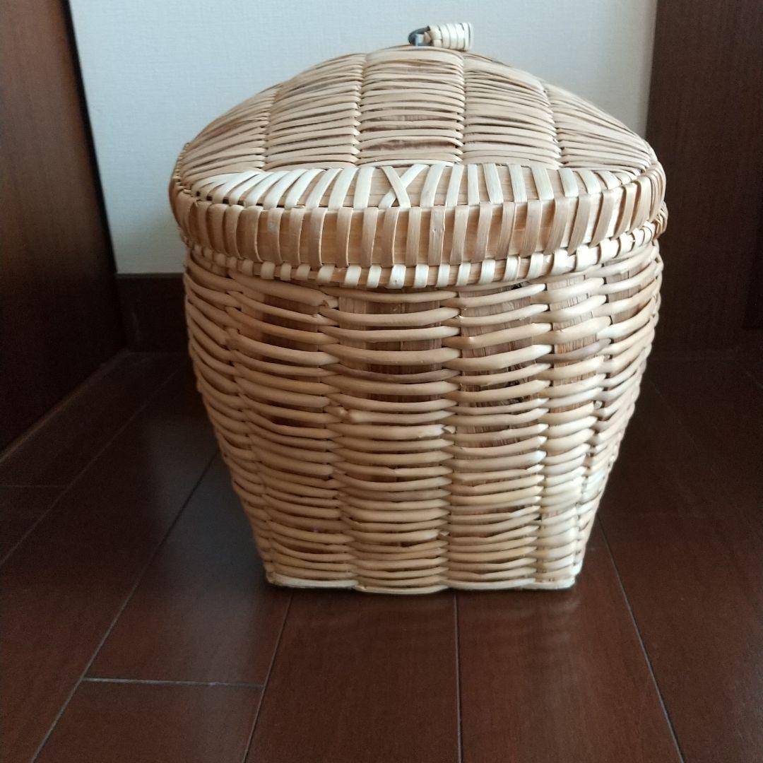 北欧　バスケット 蓋付き　かご