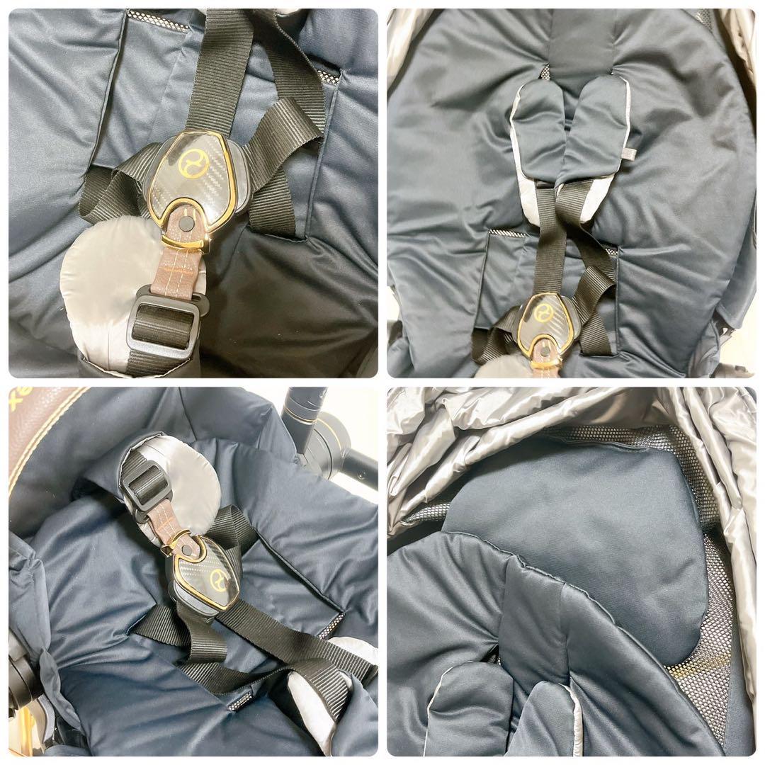 美品✨️サイベックス ミオス ローズゴールド 軽量 ベビーカー アダプター付き