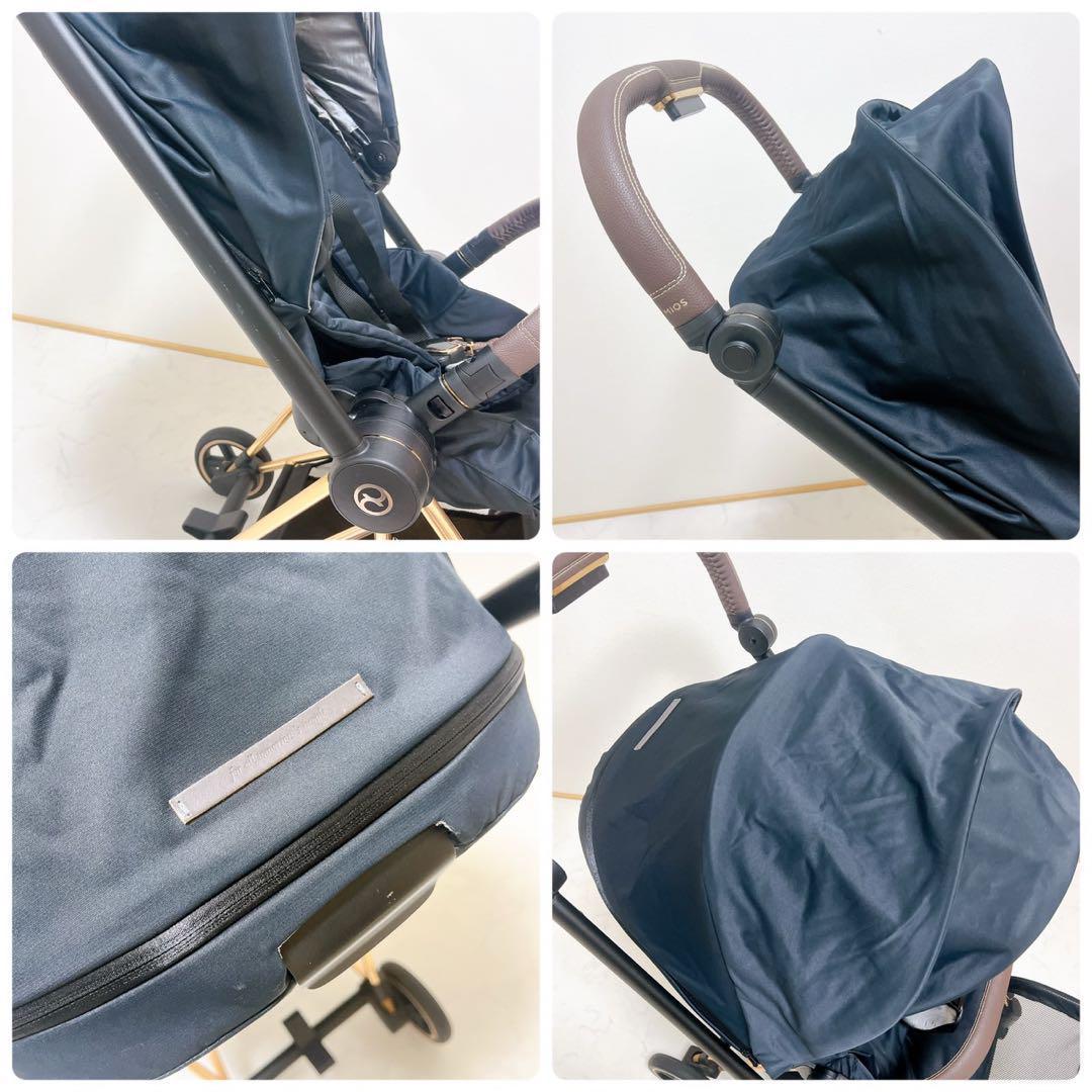 美品✨️サイベックス ミオス ローズゴールド 軽量 ベビーカー アダプター付き