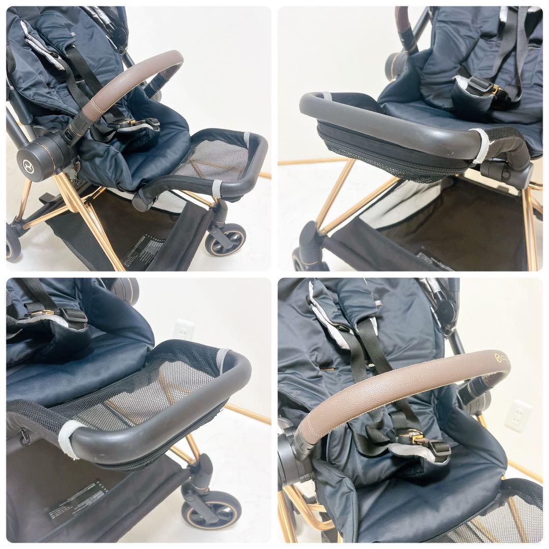 美品✨️サイベックス ミオス ローズゴールド 軽量 ベビーカー アダプター付き