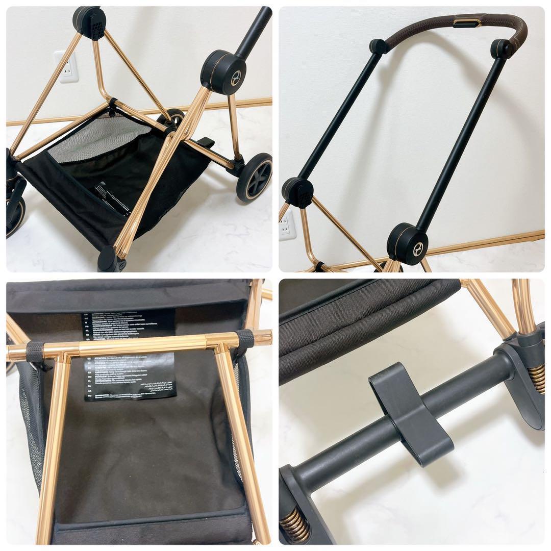 美品✨️サイベックス ミオス ローズゴールド 軽量 ベビーカー アダプター付き