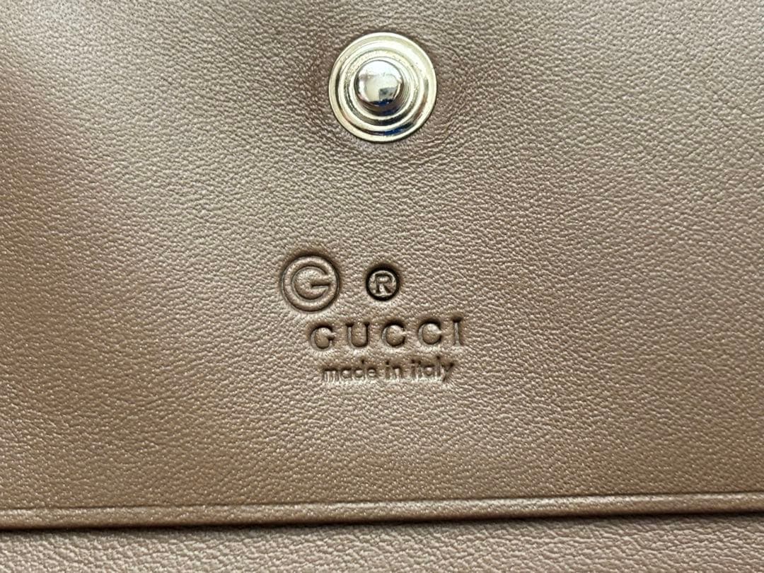 GUCCI グッチ マイクログッチシマ レザー ケース 小銭入れ