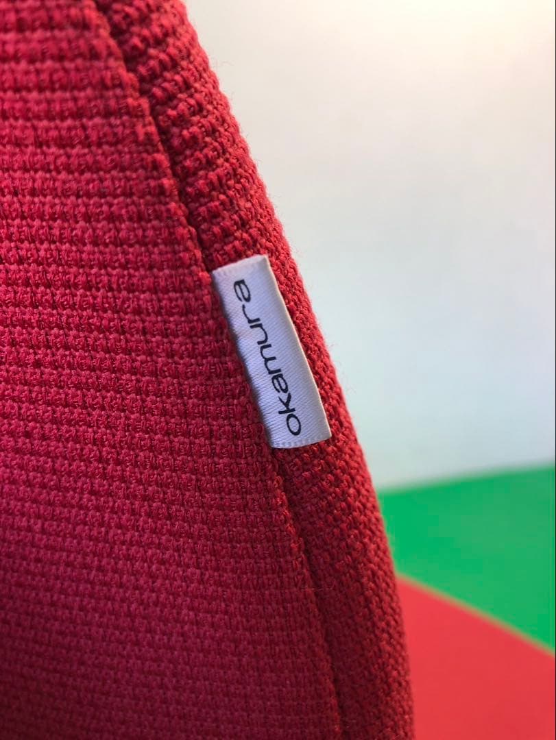 ☆引き取り限定販売☆okamura 椅子 8脚セット 赤