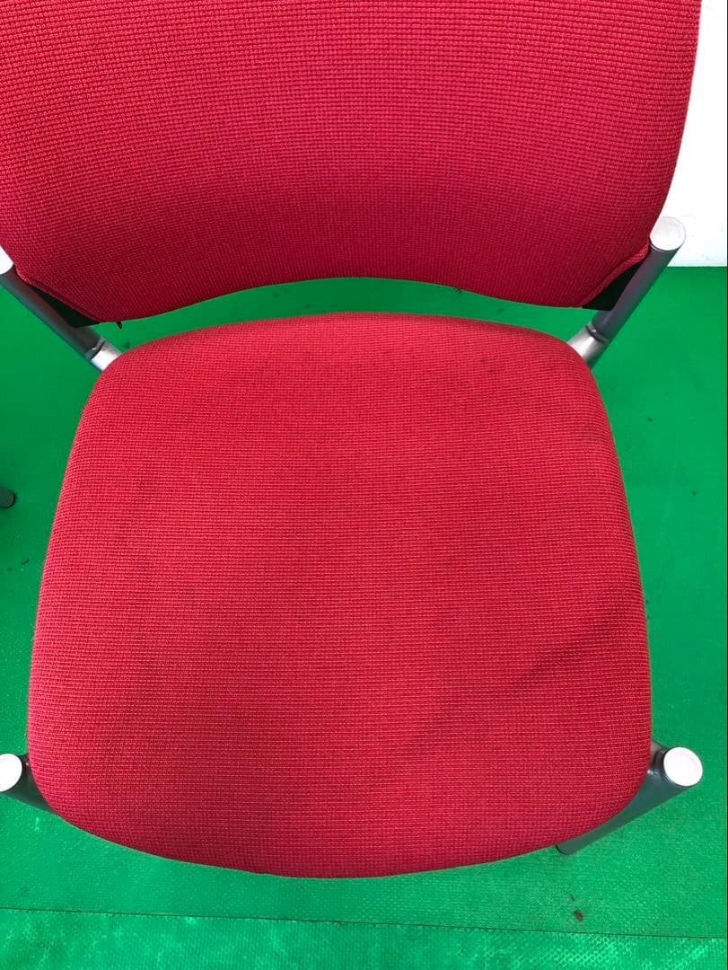 ☆引き取り限定販売☆okamura 椅子 8脚セット 赤