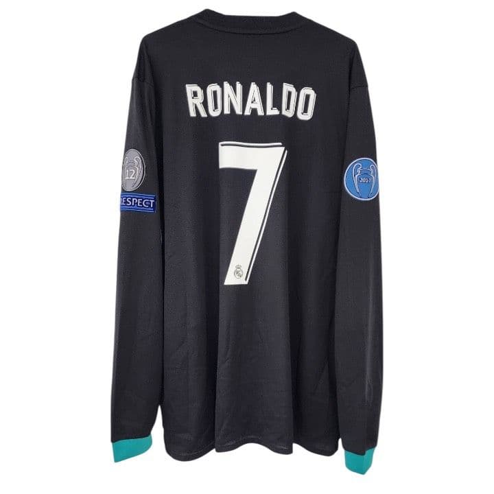 17-18 レアルマドリード　ロナウド　アディダスオフィシャル　長袖ユニフォーム