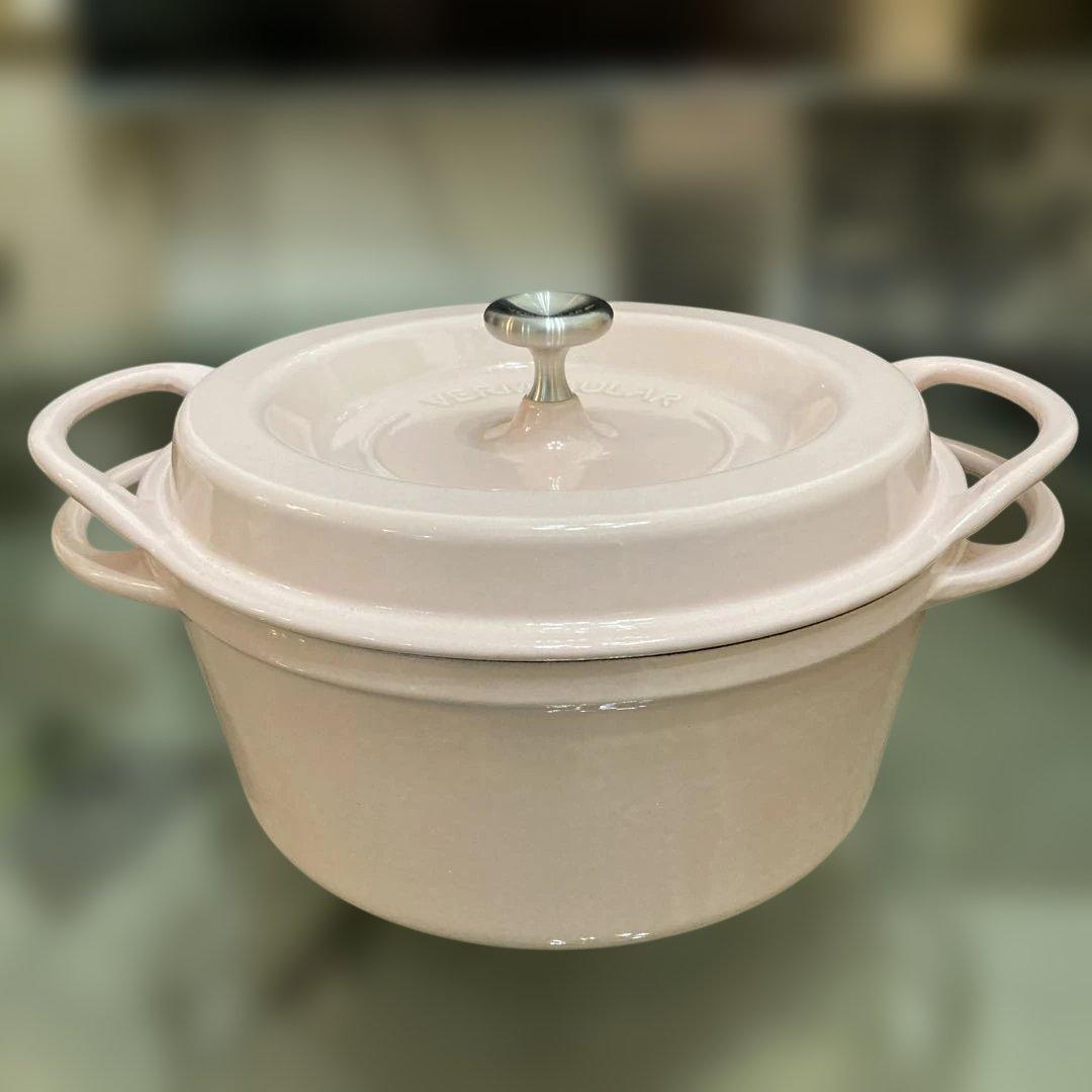 バーミキュラ　パールピンク　オーブンポットラウンド22cm