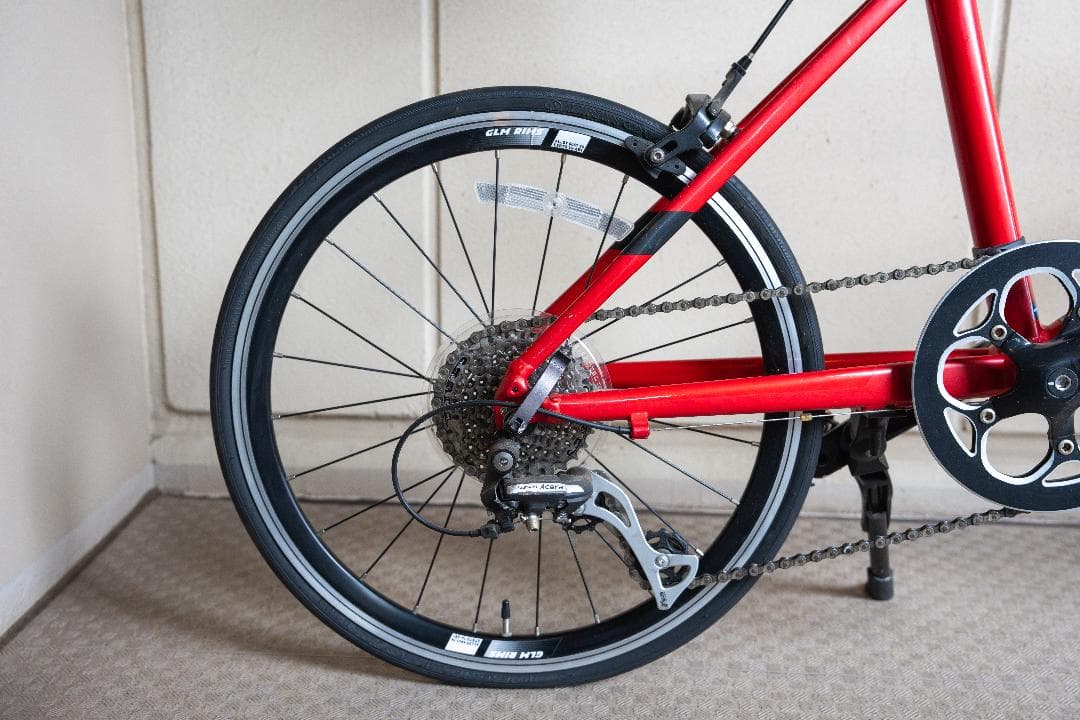 [中古][手渡希望]GIANT IDIOM2 折りたたみ自転車 赤 6段変速