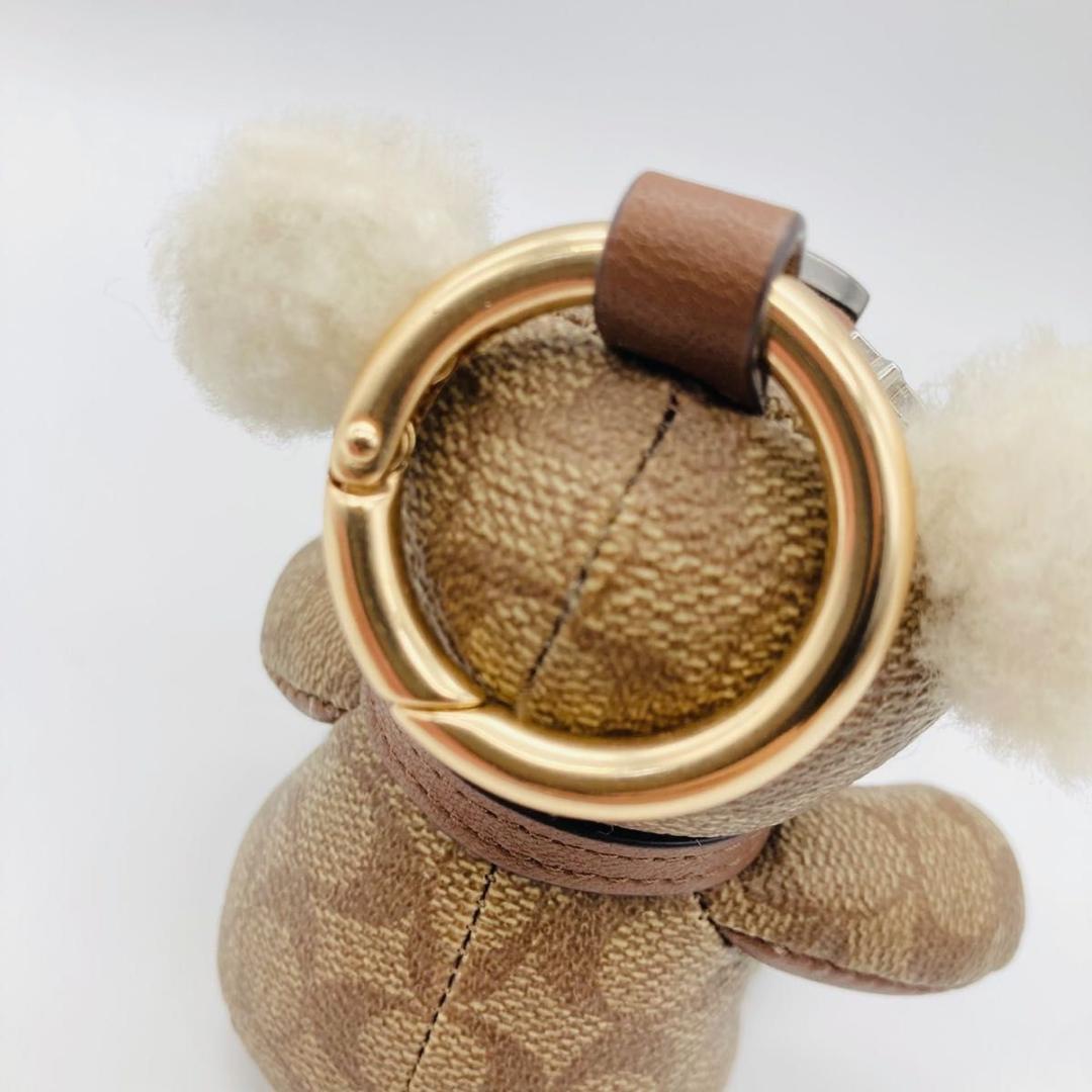 COACH コーチ キーリング バッグチャーム テディベア シグネチャー