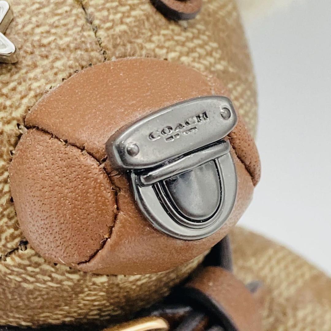COACH コーチ キーリング バッグチャーム テディベア シグネチャー