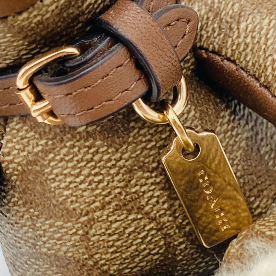 COACH コーチ キーリング バッグチャーム テディベア シグネチャー