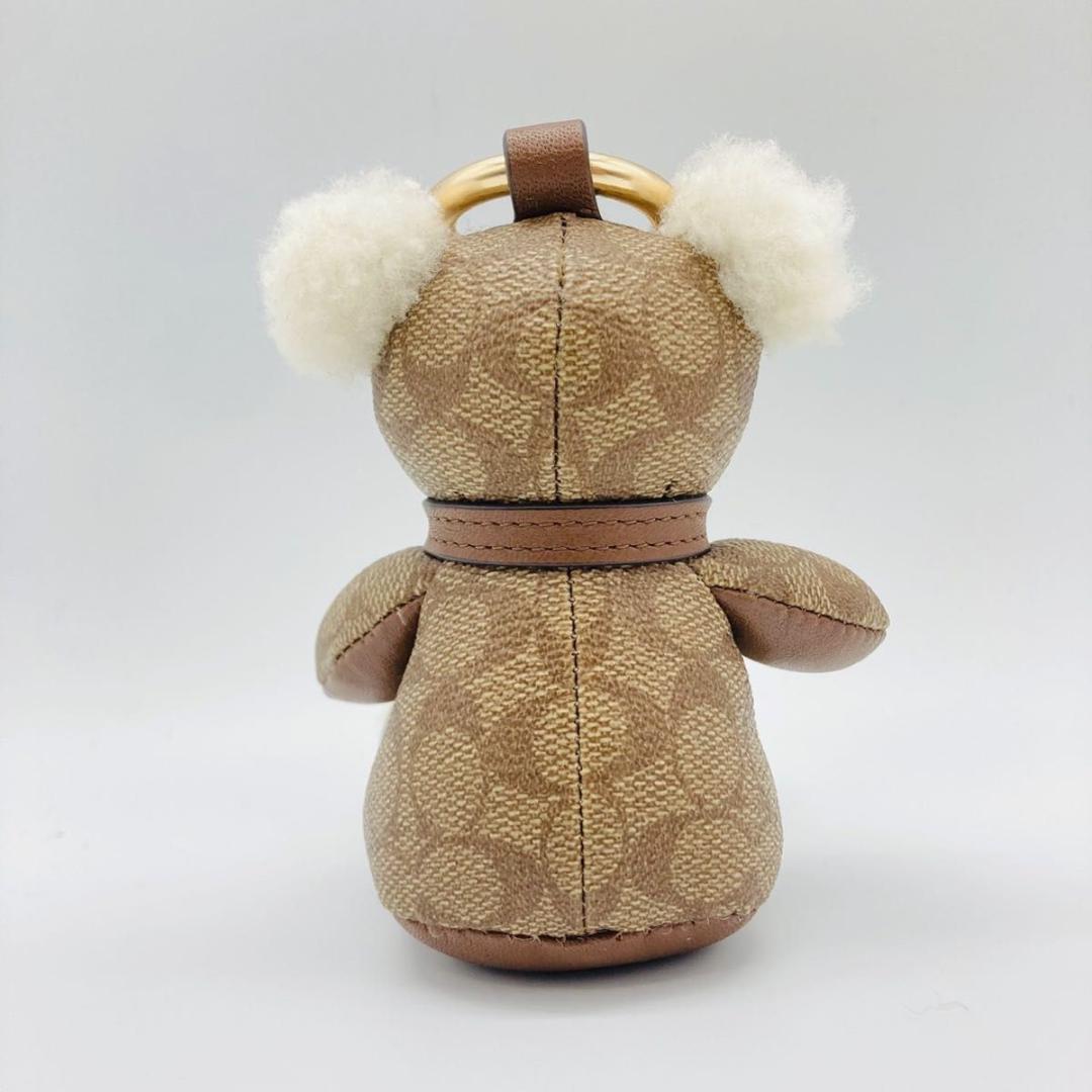 COACH コーチ キーリング バッグチャーム テディベア シグネチャー