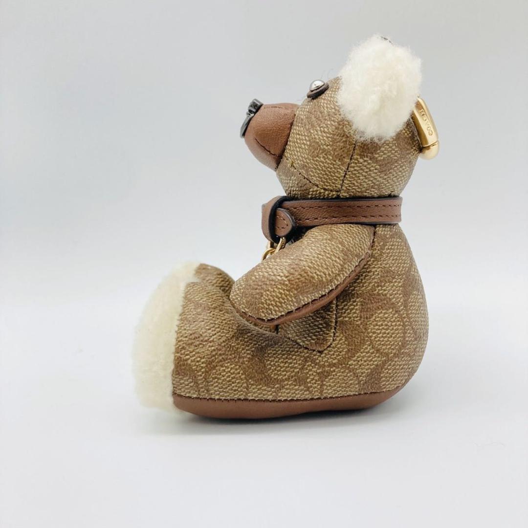 COACH コーチ キーリング バッグチャーム テディベア シグネチャー