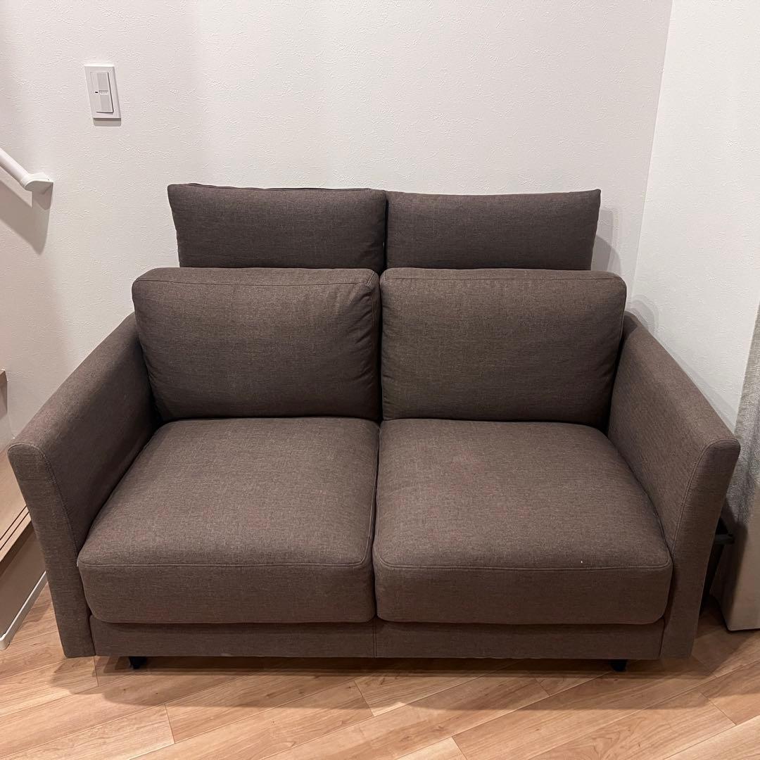 CS01 Nシールド布 H-DBR 2人掛けソファ