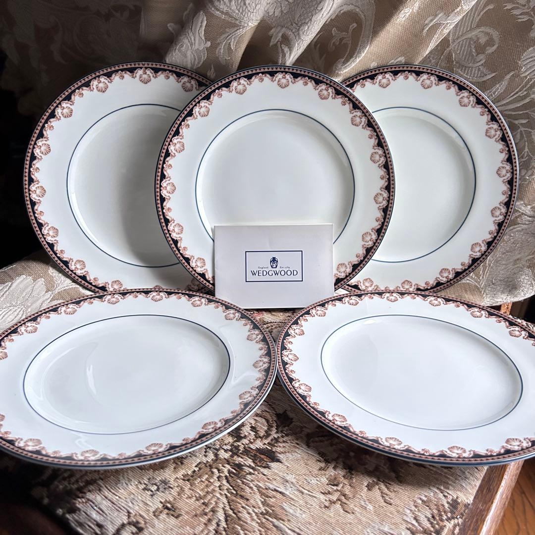 希少品 英国製 【MEDICI】メディチ 貝殻プレート 5枚